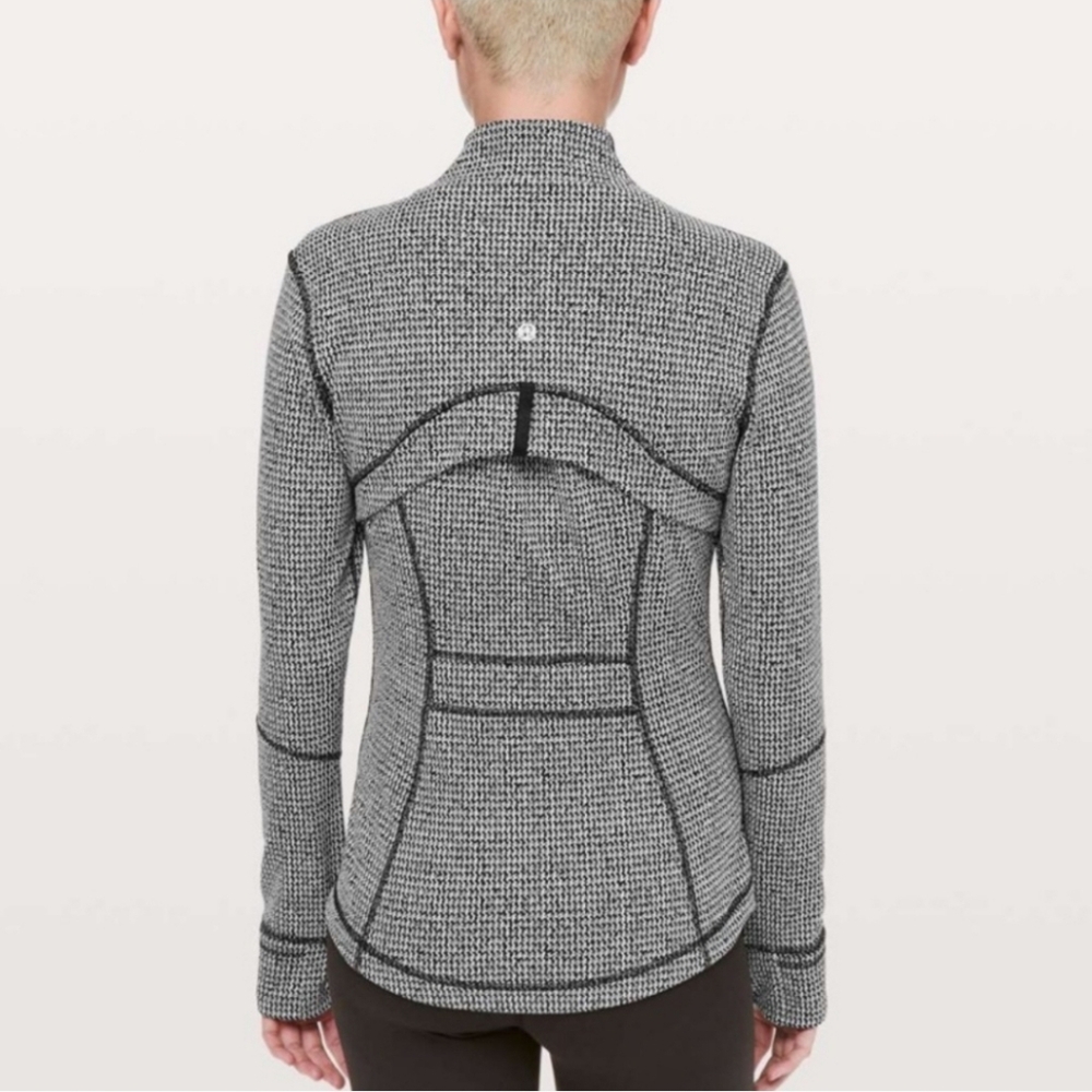 Lululemon Define Jacket In Teeny Tooth White And Black Size 10 - Picture 5 of 14